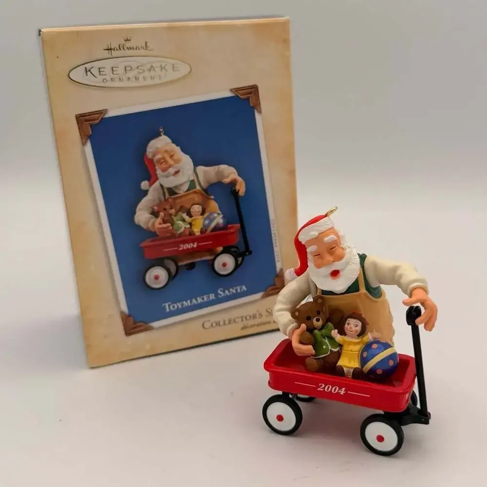 2004 Hallmark Keepsake Ornament Toymaker Santa Collector's Series 5th in Series